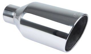 Pypes Exhaust (EVT408) 4" In x 8" Out x 18" Long Polished Stainless Steel Bolt On Exhaust Tip: Automotive