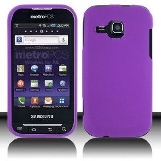 Samsung Galaxy Indulge R910 Cell Phone Rubber Purple Protective Case Faceplate Cover: Cell Phones & Accessories