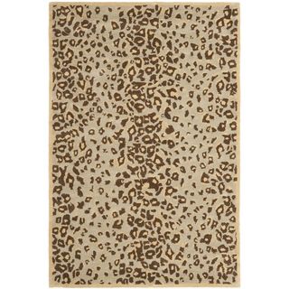 Martha Stewart Kalahari Horizon Sand Beige Wool/ Viscose Rug (2 6 X 4 3)