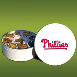 Mrs. Fields Philadelphia Phillies 48 Nibbler Cookies Tin