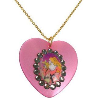 Tarina Tarantino Barbie Heart Necklace (Purple): Clothing