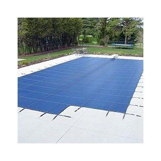Arctic Armor 25x45 12yr Mesh Safety Pool Cover Blue Center End Step : Swimming Pool Covers : Patio, Lawn & Garden
