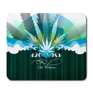Club Marijuana 420 Mouse Pad : Office Products