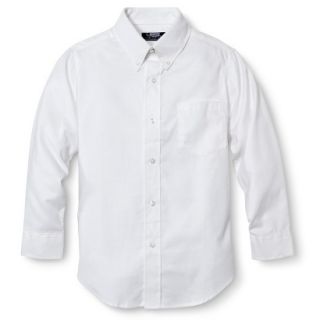 French Toast Boys School Uniform Long Sleeve Oxford Shirt   White 7