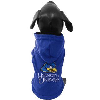 NCAA Delaware Fightin' Blue Hens Cotton Lycra Hooded Dog Shirt, XX Large : Sports Fan Pet Dresses : Sports & Outdoors