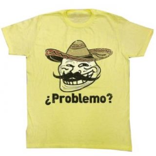 Trollface Coolface Problemo Funny Meme Adult T Shirt Tee: Clothing