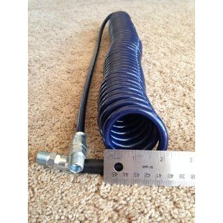 Plastair HoseKoil PU425 1 3 AMZ 1/4 Inch x 25 Foot Polyurethane Lead Safe Ultra Light Recoil Air Hose, Blue   Air Tool Hoses  