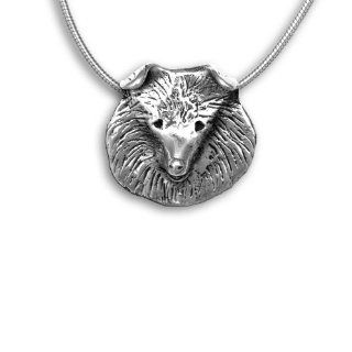 Sterling Silver Sheltie Pin Pendant by The Magic Zoo: Jewelry