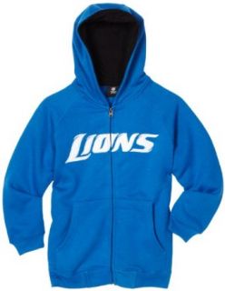 NFL Boys' Detroit Lions Sportsman Zip Ft Fleece Hoodie   R18C4Q17 (Lion Blue, Small) : Sports Fan Sweatshirts : Clothing