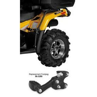 QUADBOSS FENDER PROTECTORS WITH PASSENGER FOOTPEGS FOR ARTIC CAT SERIES ATVS GLOSSY FINISH (673074): Automotive
