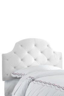 Shop Custom Fayette Upholstered Headboard   twin, White at the  Furniture Store