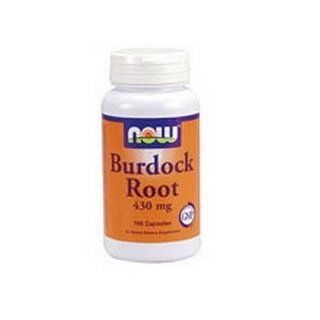 NOW Foods Burdock Root, 100 Capsules / 430mg: Health & Personal Care