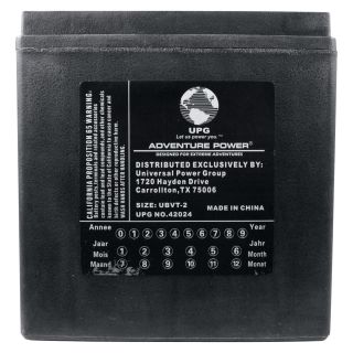 UPG Dry Charge Sports Battery — AGM-type, 12V, 30 Amp, Model# UBVT-2  Motorcycle Batteries