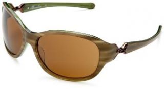 Oakley Women's Abandon Sunglasses,Moss Frame/Dark Bronze Lens,one size: Clothing