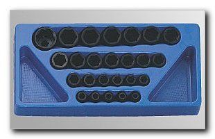 1/2" Dr. 22 Piece Metric 6 Point Impact Socket Set (IS 425M)    