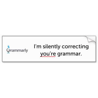 Grammarly Bumper Sticker