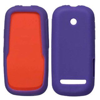 Soft Skin Case Fits Motorola VE440 Solid Dark Purple Skin MetroPCS: Cell Phones & Accessories