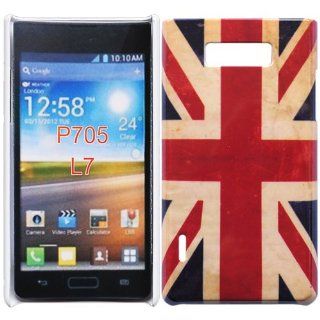 Bfun Retro Union Jack Flag Hard Cover Case For LG OPTIMUS L7 P705/P705G/700: Cell Phones & Accessories