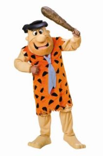 The Flintstones Fred Flintstone Mascot Costume, Orange, Standard: Adult Sized Costumes: Clothing