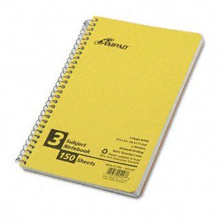 Ampad Small Size Notebook, College/Medium Rule, 6 x 9.5 Inches, Assorted Colors, 150 Sheets per pad (25 447)  Wirebound Notebooks 