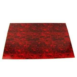 Musiclily 435x290mm Uncut Celluloid 3Ply Blank Pickguard Sheet for Guitar Bass, Red Tortoise Shell: Musical Instruments