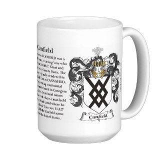 Canfield, the Origin, the Meaning and the Crest Mugs