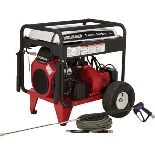 NorthStar Gas Cold Water Pressure Washer — 5.0 GPM, 5000 PSI, Electric Start, Belt Drive, Model# 1572091  Gas Cold Water Pressure Washers