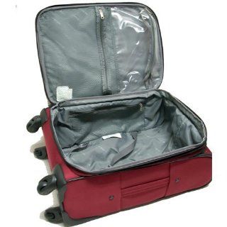 Samsonite 3 Piece Travel Luggage Set W/27" & 21" 4 wheel Spinner and Toiletry Bag Burgundy Health & Personal Care