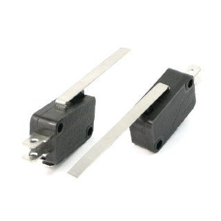 2PCS SPDT 3 Pins Long Straight Hinge Lever Momentary KW8 Series Micro Switch: Home Improvement