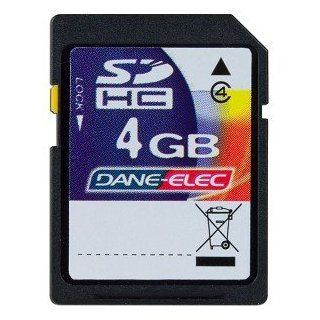 Dane Elec 4GB Class 4 SDHC Memory Card: Computers & Accessories