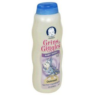 Gerber Grins & Giggles Baby Wash for Hair & Body, Oatmeal , 15 fl oz (444 ml) Health & Personal Care
