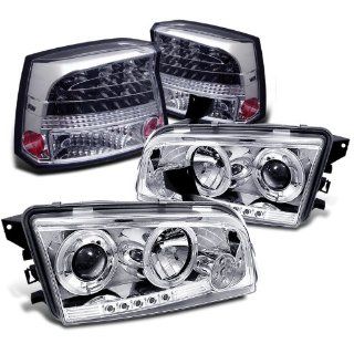 Rxmotoring 2008 Dodge Charger Projector Headlights + Led Tail Light: Automotive