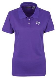 NCAA Stephen F. Austin Lumberjacks Women's 3 Button Polo Shirt with Banded Sleeves : Sports Fan Polo Shirts : Clothing