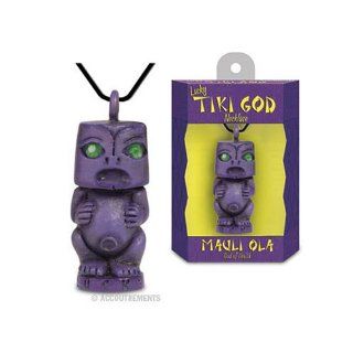 Lucky Tiki Necklace   Mauli Ola, God of Health: Toys & Games