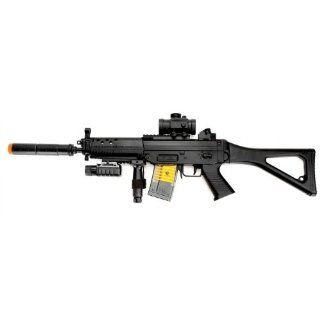 Double Eagle M82P Commando Electric Airsoft Gun FPS 250 Loaded w/ Tactical Accessories : Airsoft Rifles : Sports & Outdoors