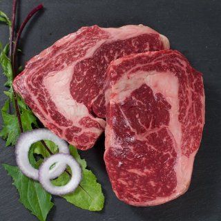 Wagyu Beef Rib Eye Steaks   Marble Grade 5/6   6 (14 oz) Rib Eyes  Japanese Kobe Beef  Grocery & Gourmet Food