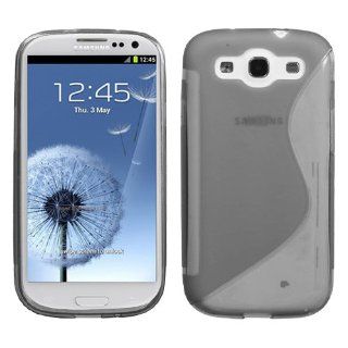 Fits Samsung i747 L710 T999 i535 R530 i9300 Galaxy S III Soft Skin Case Transparent Smoke S Shape Candy Skin AT&T Cell Phones & Accessories