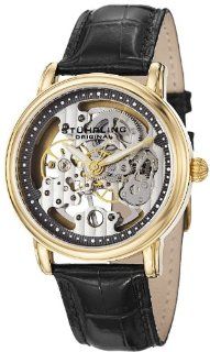 Stuhrling Original Men's 458G.333569 Classic Delphi Mechanical Skeleton Gold Tone Watch: Stuhrling: Watches