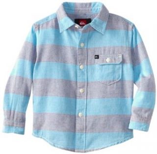 Quiksilver   Boys El Tube Release Ls Kid Woven Shirt, Size: 7X/X Large, Color: Vintage Blue: Clothing