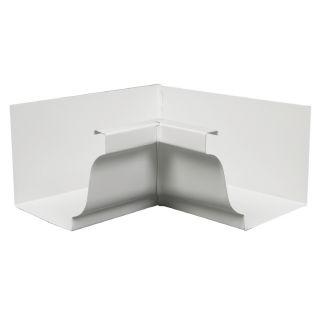 Amerimax 5.02 in White Metal 5 in K White Aluminum Inside Mitre