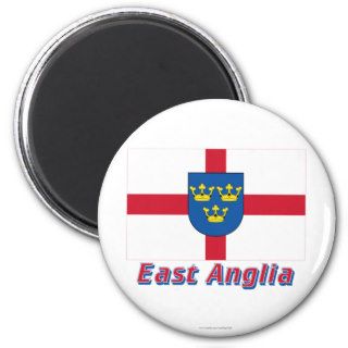 East Anglia Flag with Name Refrigerator Magnet