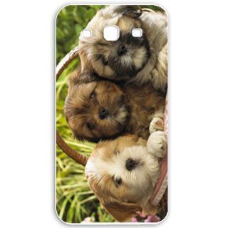 Samsung Galaxy S3 i9300 Cases Customized Gifts For Animals Cute Puppies Wide Birds Cute Animals White: Cell Phones & Accessories