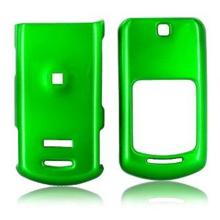 For Motorola VE465 Hard Plastic Case Cover Green: Cell Phones & Accessories