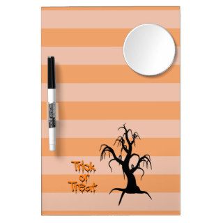 Halloween   Tree, Trick or Treat   Black Orange Dry Erase Whiteboards