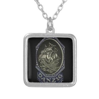 Silver Danzig City Emblem Necklaces
