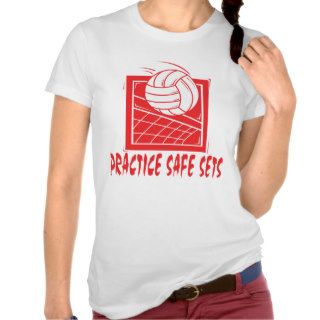 Practice Safe Sets Volleyball Tshirts