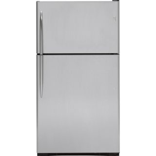 GE Profile 24.6 cu ft Top Freezer Refrigerator with Single Ice Maker (Stainless Steel)