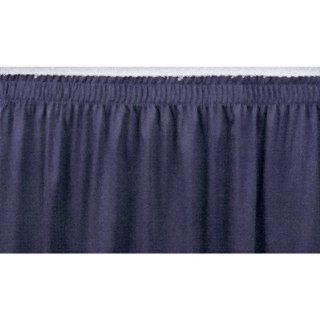 Shirred Pleat Stage Skirting Height: 24", Fabric Color: Burgundy : Office Products