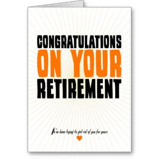 Congratulations on Your Retirement Greeting Card