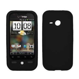 Premium Black Soft Silicone Gel Skin Cover Case for HTC Droid Eris [Accessory Export Packaging]: Cell Phones & Accessories
